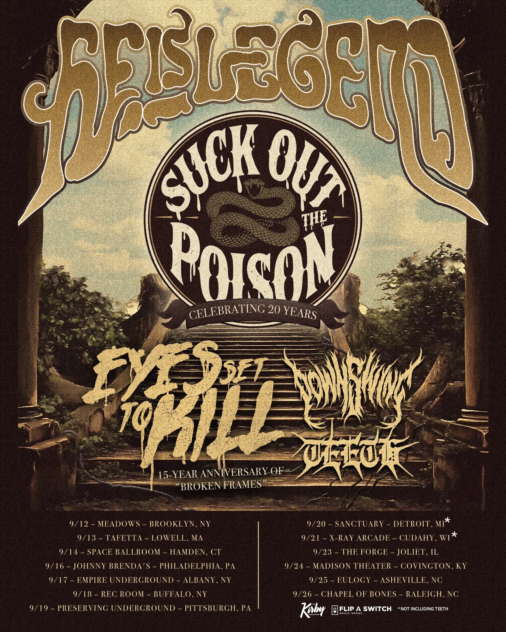 Eyes Set To Kill Celebrating 15 Years of Broken Frames Tour Poster